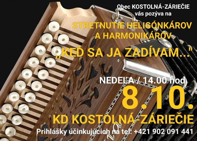 stretnutie heligonkárov a harmonikárov plagát